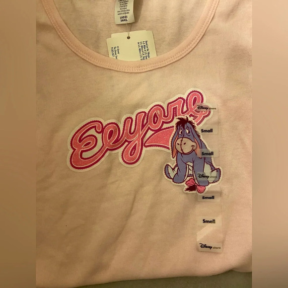 Vintage Disney Store Eeyore Tank Top Pink Size Small - Picture 3 of 5